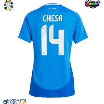 Ženski Nogometni dresi Italija Federico Chiesa #14 Domači EP 2024 Kratek Rokav